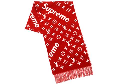 supreme x louis vuitton monogram scarf|louis vuitton monogram shawl.